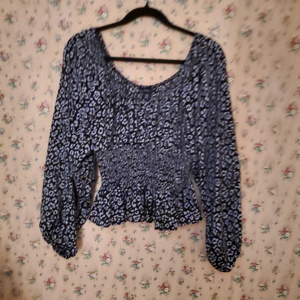 Sincerely Jules leopard print blouse